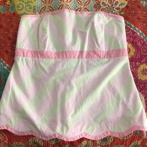 Lilly Pulitzer peplum tube top
